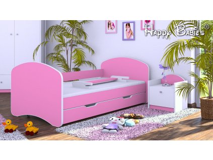 dětská postel s úložným prostorem happy babies Happy kevin růžová 4