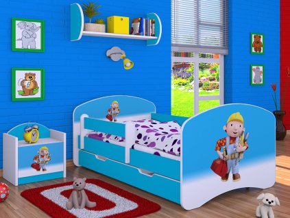 dětská postel s obrázkem bořek stavitel (2)