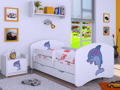 dětská postel s obrázkem delfín (8)