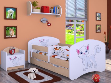 dětská postel s obrázkem kočička (5)