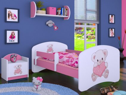 dětská postel s obrázkem medvídek se srdcem (8)
