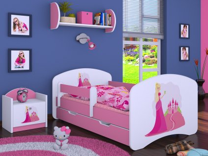dětská postel s obrázkem princezna se zámkem (8)