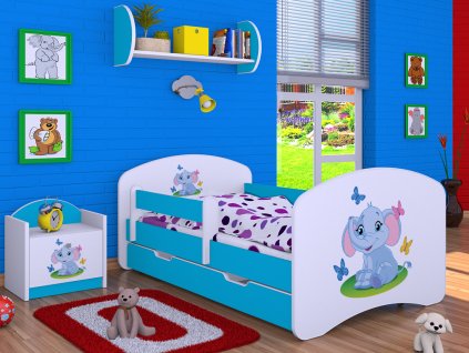 dětská postel s obrázkem sloník (2)