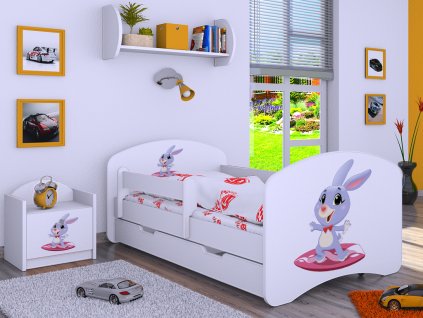 dětská postel s obrázkem super zajíček svetpokoju