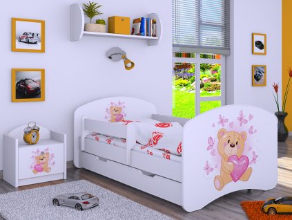 svetpokoju dětská postel s obrázkem medvídek