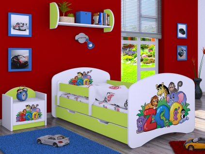 dětská postel s obrázkem zoo (4)
