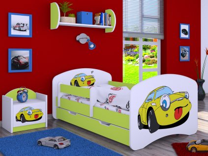 dětská postel s obrázkem auto svetpokoju
