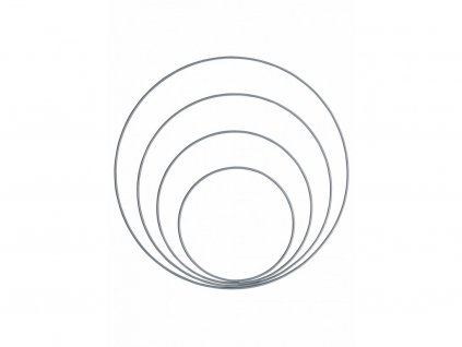 kovový kruh šedý