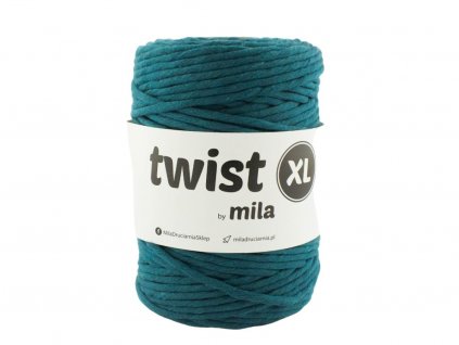 macrame šňůra 5mm twist mila MOŘSKÁ ZELEŇ