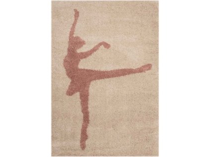 Dětský koberec shaggy baletka