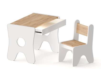 detsky stul s suplikem craft zlaty