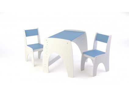 detsky stul a zidle modry