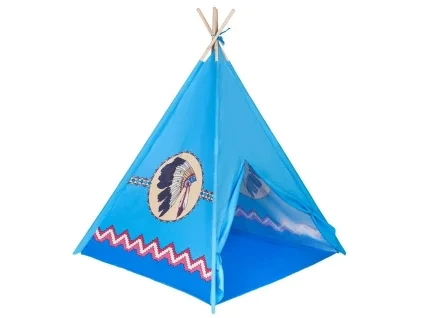 Dětský indiánský stan teepee PlayTo modrý