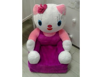 plyšové rozkládací křesílko hello kitty kočka