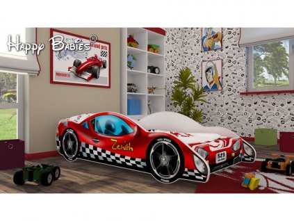 Dětská postel auto červené