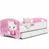 Dětská postel s obrázkem 08 kočička bílá