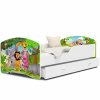 Dětská postel s obrázkem 39 bílá jungle