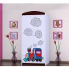 dětská šatní skříň sz0á s obrázkem super lokomotiva (1)