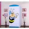 dětská šatní skříň sz0á s obrázkem usměvavá včelka (1)