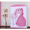 dětská šatní skříň sz09 s obrázkem princezna s koníkem (4)