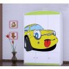dětská šatní skříň sz10 s obrázkem žluté auto (7)
