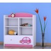 rn13 dětský regál komoda s obrázkem růžové auto s balónky (9)