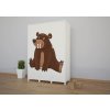 sz10 dětská šatní skříň s obrázkem medvěd (1)