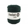 macrame šňůra 5mm twist mila ZELENÁ LÁHVOVÁ