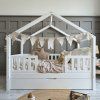 Domečková postel HouseBed Plus 200x140 cm - bílá