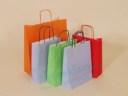 Papierové tašky farebné