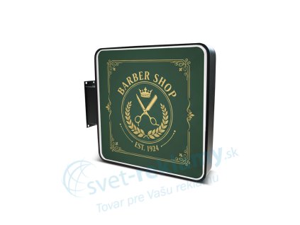 Svetelný hliníkový box – štvorcový 60 cm2