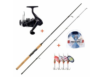 Mistrall přívlačový set se třpytkami (prut LAMBERTA XR SPIN 2,70m 15-40g)