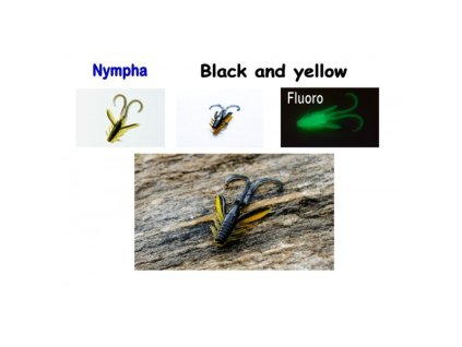 Nympha, 40 mm, 0,9 g Varianta: Black and yellow