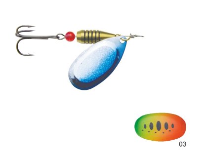 Mistrall rotační třpytka CALIRO vel. 5, 11g, barva 03