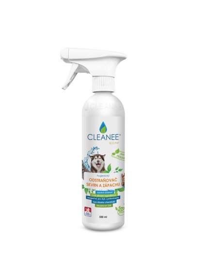 cleanee eko odstranovac skvrn a zapachu po domacich mazliccich 500ml