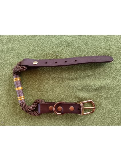 Obojek DUO v barvě hnědé