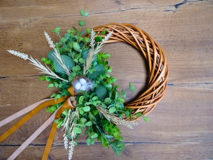 velikonoční věnec na dveře