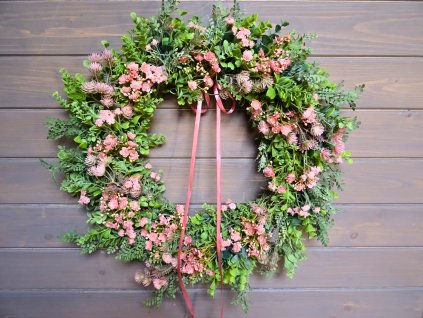 celoroční věnec na dveře