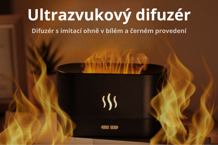 Aroma difuzér s imitací ohně