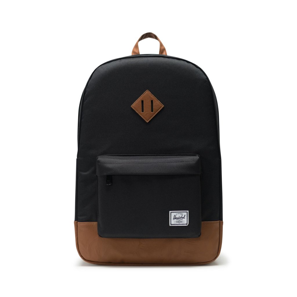Herschel Heritage Black/Tan Synthetic Leather 21,5L, 10007-00055-OS