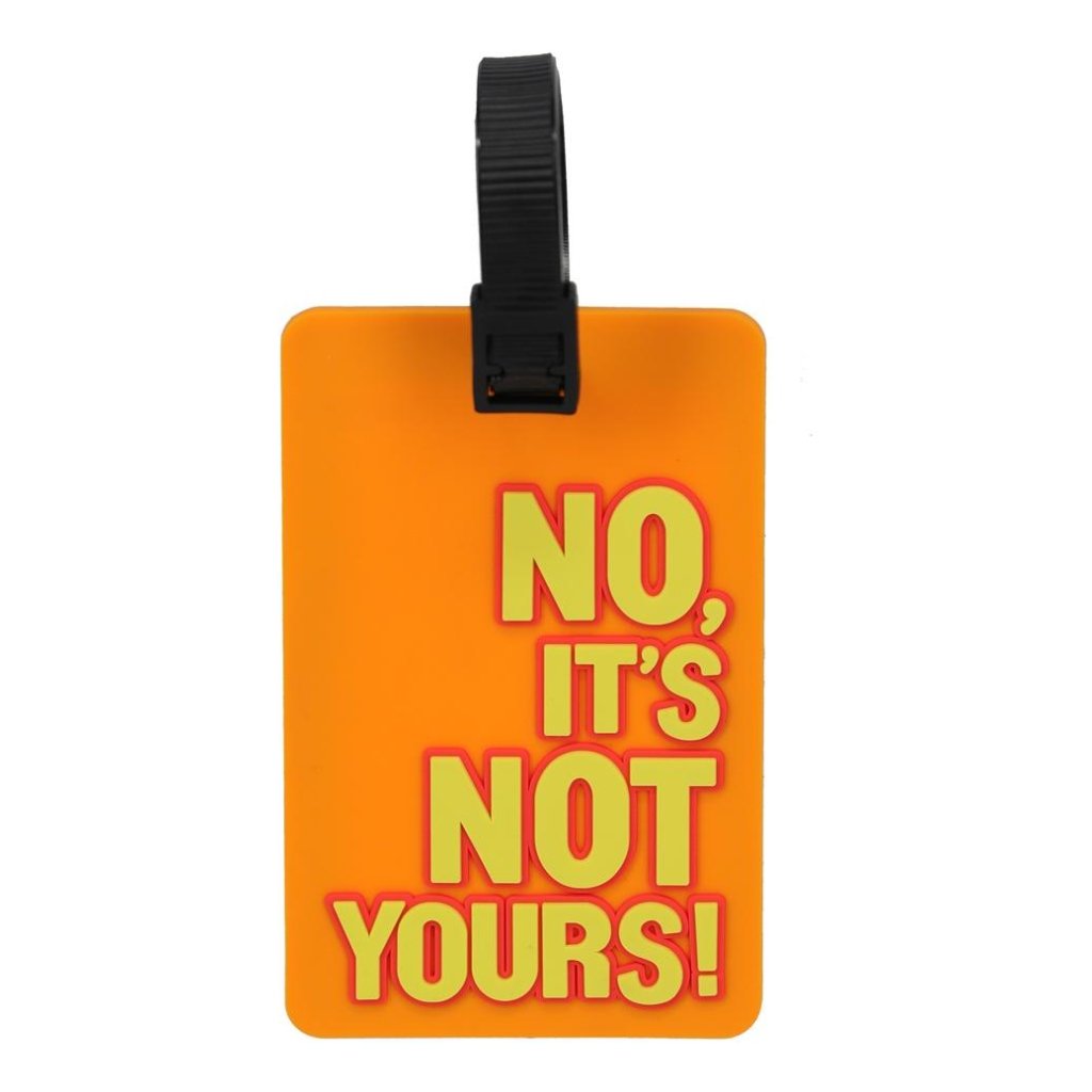 travelite pvc luggage tag orange 1