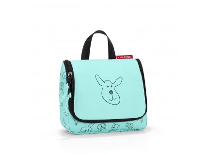 Reisenthel Toiletbag S Kids Cats and dogs mint, REISENTHEL-IO4062