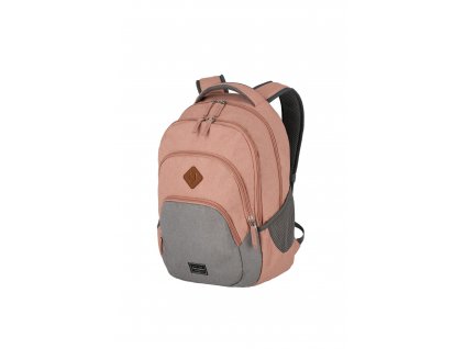 Travelite Basics Backpack Melange Rose/grey, TRAVELITE-96308-17