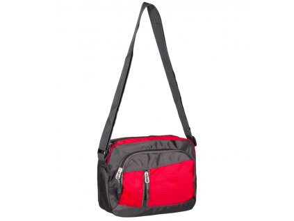 Taška přes rameno REAbags LL21 - šedá/červená, RB-LL21_GREY-RED