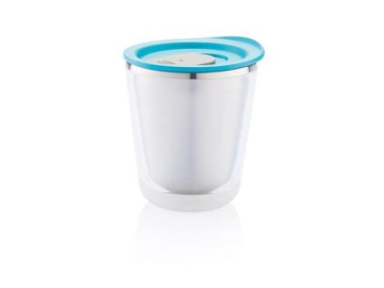 XD Design Termohrnek do kávovaru Dia 227 ml šedý/modrý, XD-P432.025