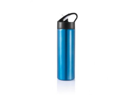 XD Design Sportovní láhev s brčkem Sport 500 ml modrá/čierna, XD-P433.165