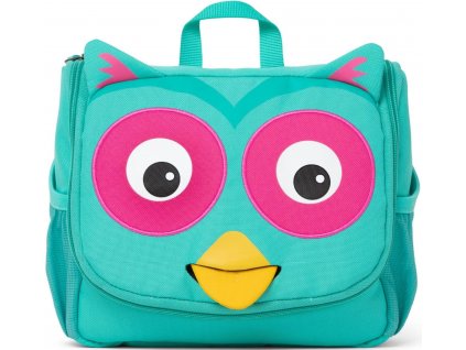 Affenzahn detská kosmetická taštička Olivia Owl - turquoise, AFZ-WAB-001-006