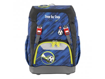 Školní batoh Step by Step GRADE Fotbal + LED čelovka + Desky na sešity