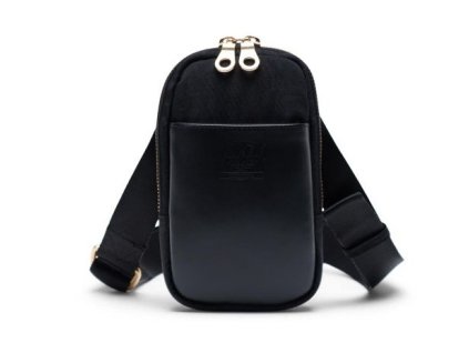HERSCHEL Orion Belt Bag NYLON/LTHR BLACK