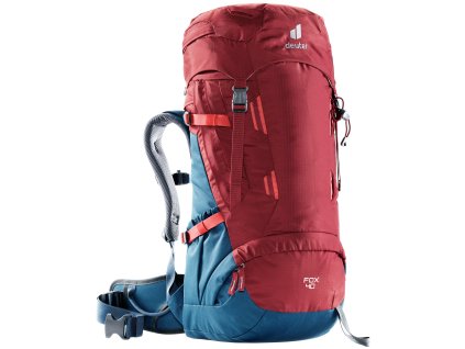 Deuter Fox 40 cranberry-steel - Batoh, 3611221-5316